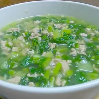 Hình ảnh Canh Cải Thịt Bằm + Hộp