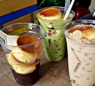Hình ảnh Trà sữa bánh flan