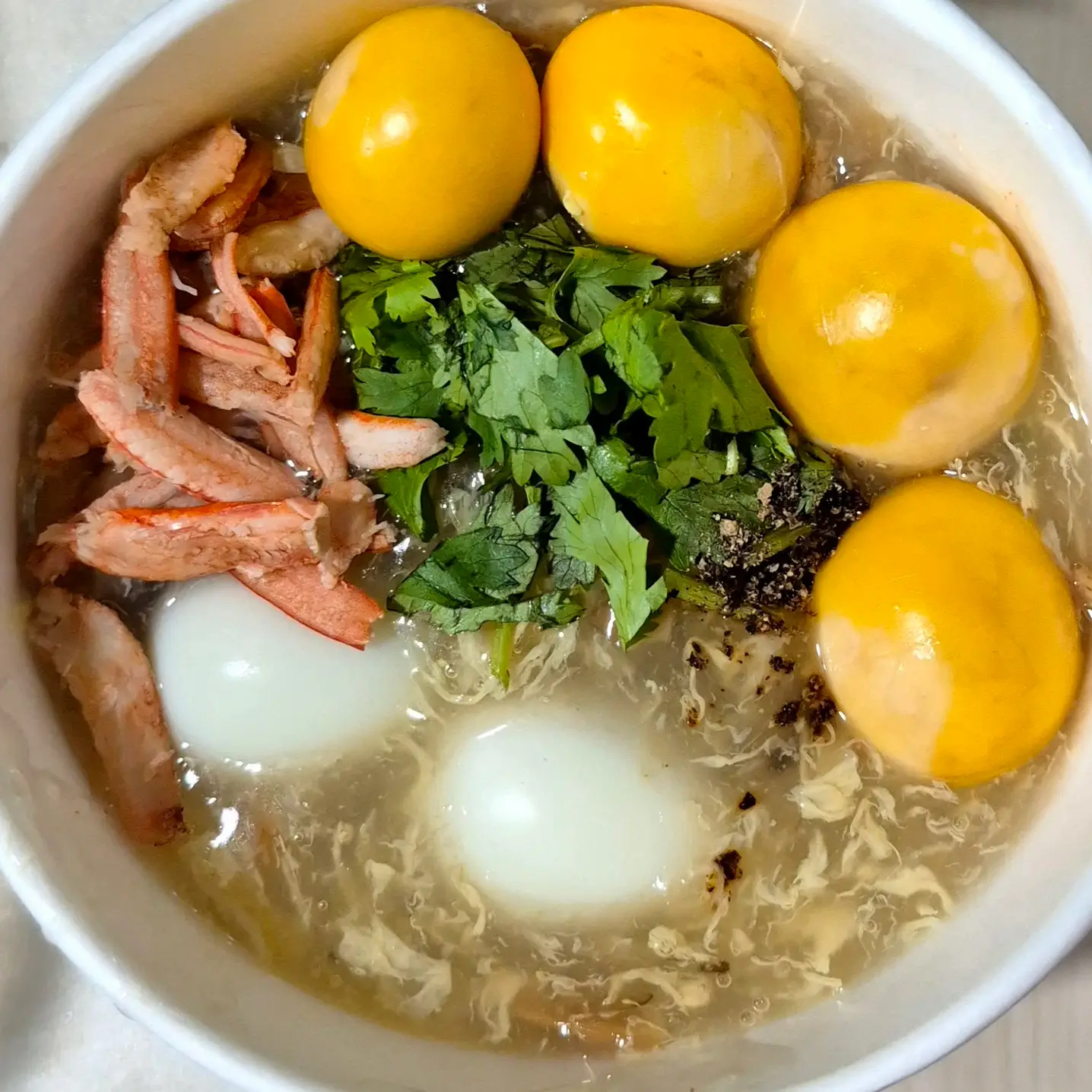 Hình ảnh Súp cua trứng gà non