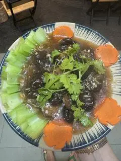 Hình ảnh Cải thìa đông cô sốt dầu hào 