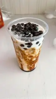 Hình ảnh Sữa tươi trân châu đường đen