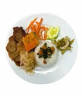 Hình ảnh Cơm sườn bì chả