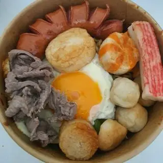Hình ảnh Mì trộn 2 gói thịt bò full topping