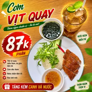 Hình ảnh CƠM VỊT QUAY ( TẶNG KÈM CANH + TRÀ TẮC )