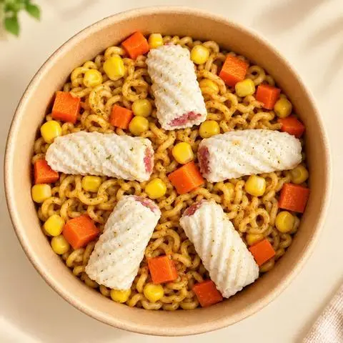 Hình ảnh mì trộn mực xoắn  (Qc)