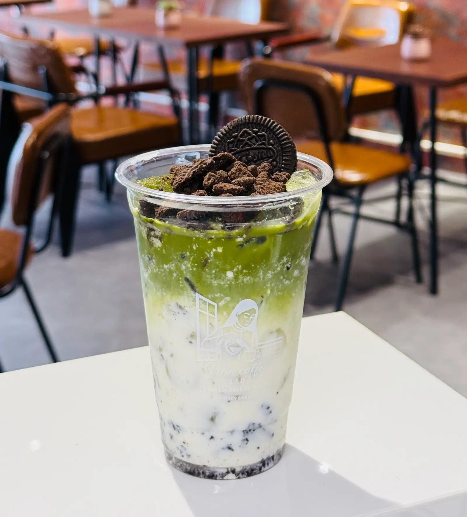 Hình ảnh Matcha latte oreo