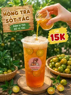 Hình ảnh Hồng trà sốt tắc 