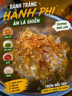 Hình ảnh Bánh tráng hành phi