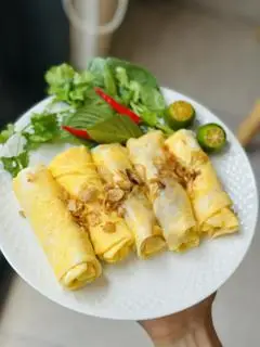 Hình ảnh bánh cuốn trứng