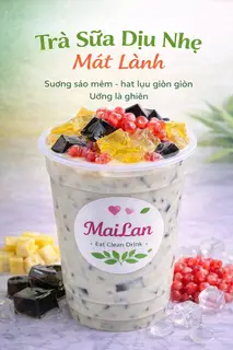 Hình ảnh Trà sữa dịu nhẹ - mát lành