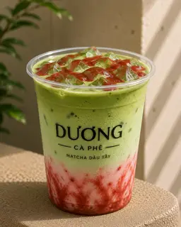 Hình ảnh Matcha dâu tây size M (530ml)