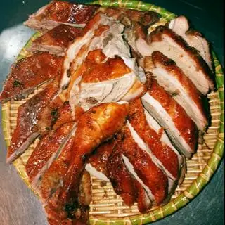 Hình ảnh Vịt nướng nửa con + Bún + Canh măng