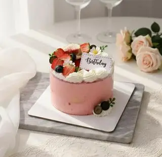 Hình ảnh Bánh Mousse Dâu Tây - Việt Quất - Size 12cm
