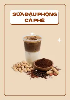Hình ảnh Cà phê sữa đậu phộng