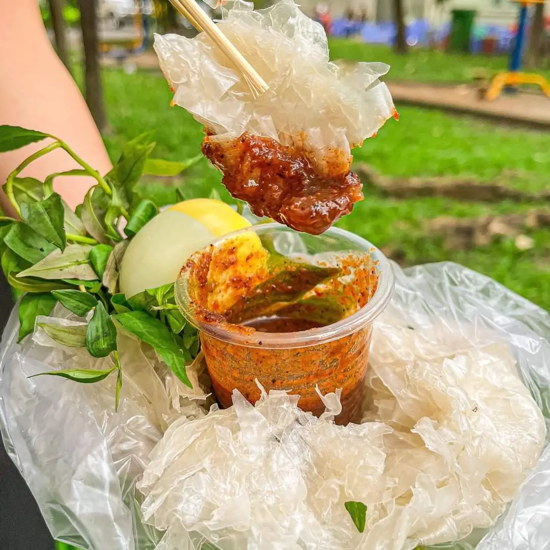 Hình ảnh Bánh tráng chấm pà gánh (lớn)