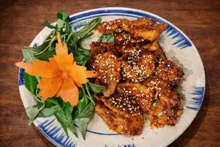 Hình ảnh Vú heo nướng sate