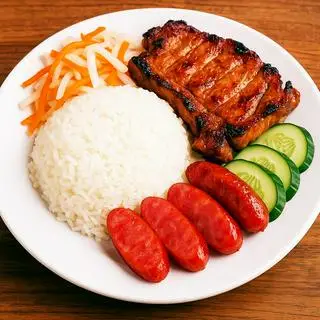 Hình ảnh CƠM SƯỜN+LẠP XƯỞNG