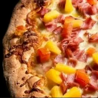 Hình ảnh P3V2 - Pizza Hawaiian V2. 25cm cắt 8 miếng