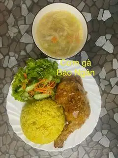 Hình ảnh Cơm đùi gà góc tư chiên mắm tỏi