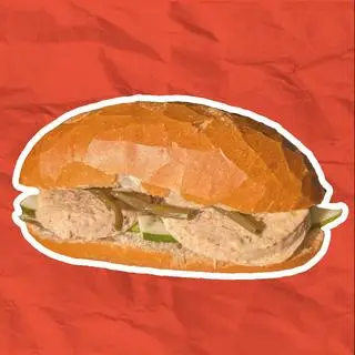 Hình ảnh Bánh mì gà nướng