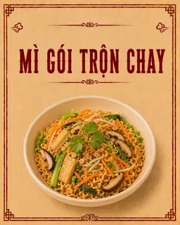 Hình ảnh MÌ GÓI TRỘN CHAY 