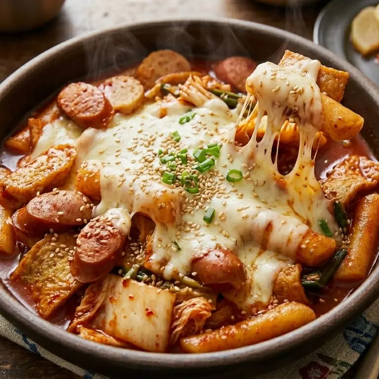 Hình ảnh TOkbokki chả cá xúc xích phô mai