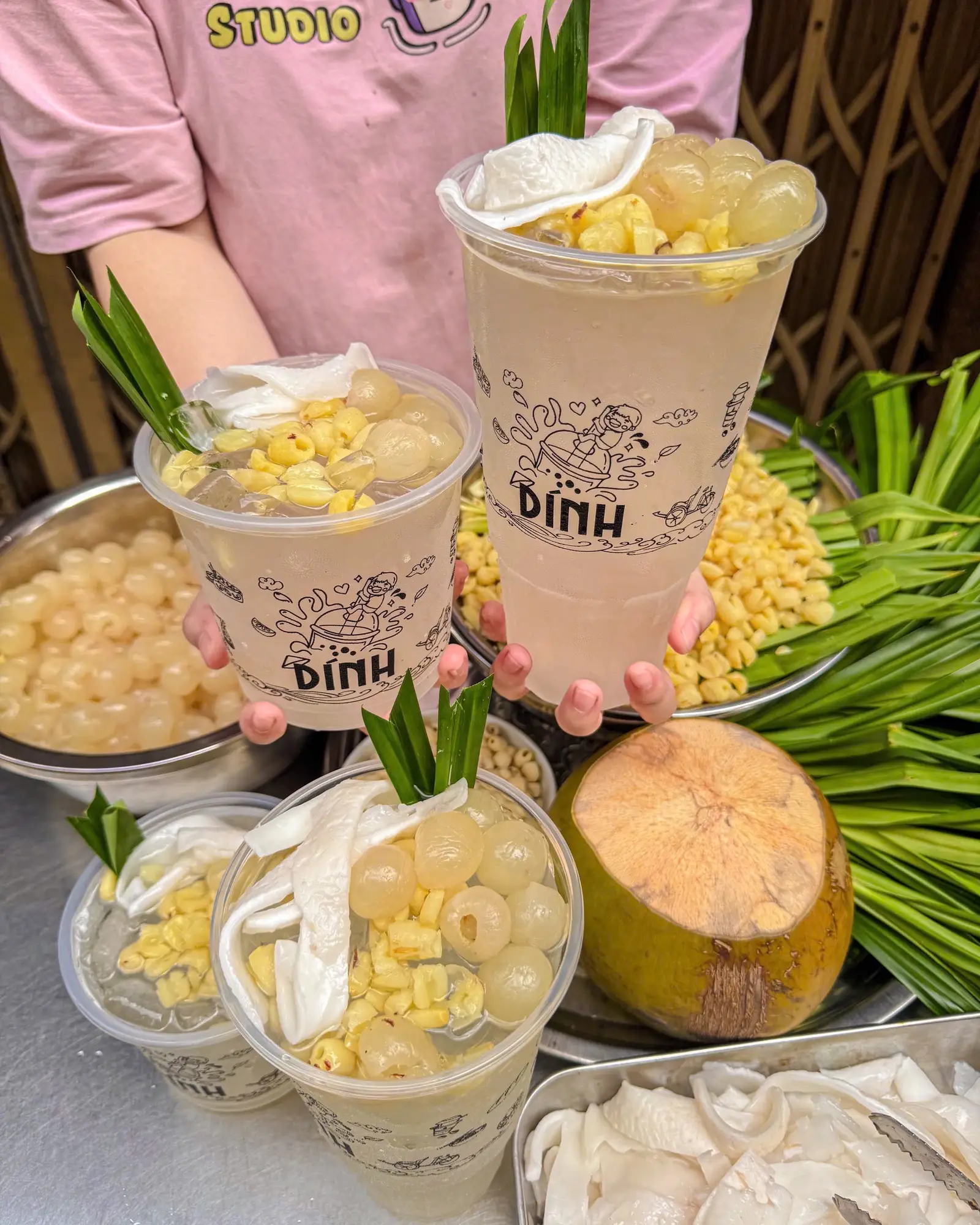 Hình ảnh Nước dừa sen nhãn