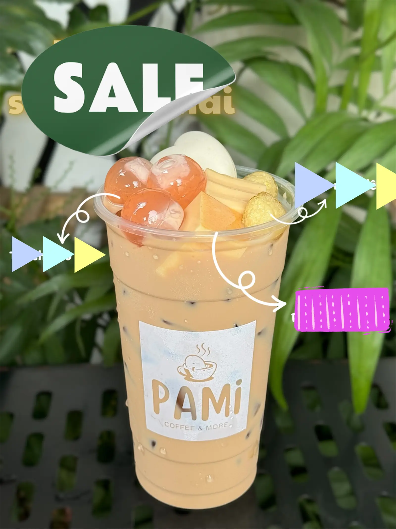 Hình ảnh Trà sữa Kem Phô Mai full topping L