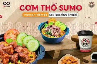 Hình ảnh Cơm thố bò sốt tiêu đen