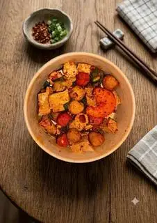 Hình ảnh Đậu trộn viên chiên