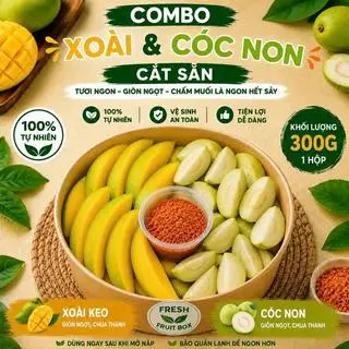 Hình ảnh Xoài và cóc non cắt sẵn - 300g