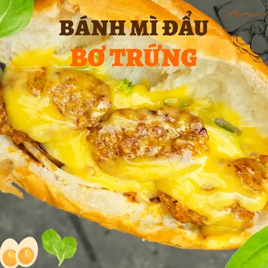 Hình ảnh *BƠ TRỨNG* Bánh mì Đẩu
