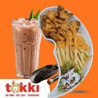 Hình ảnh Gà khoai phô mai + tặng trà sữa Lion