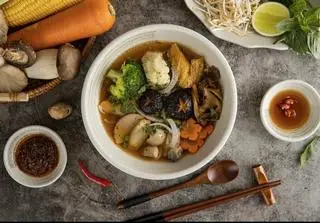 Hình ảnh Bún Huế chay - vegan Hue noodles