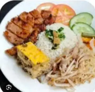 Hình ảnh cơm tấm sườn chả.