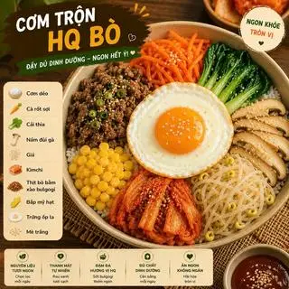Hình ảnh Cơm trộn thịt bò HQ