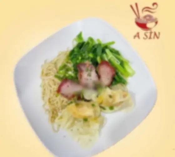 Hình ảnh Mì sủi cảo xá xíu khô