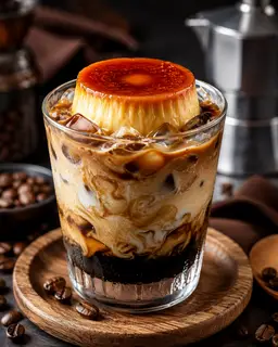 Hình ảnh Bánh Flan Sữa Cafe