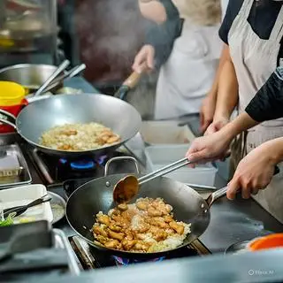 Hình ảnh Mì mềm xào tôm cật