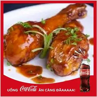 Hình ảnh Cơm rang đùi gà sốt chua ngọt+ 1 coca cola chai