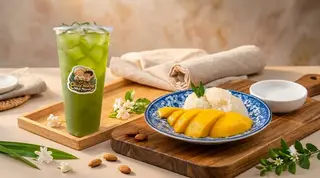 Hình ảnh Xôi xoài - trà tắc Thái xanh