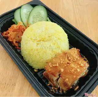 Hình ảnh Cơm Ức Gà Mắm Tỏi+Salad Mè Rang 