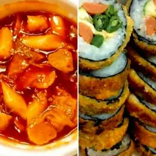 Hình ảnh 1 kimbap chiên - sốt tok cay