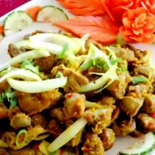 Hình ảnh Lòng bê xào sả ớt