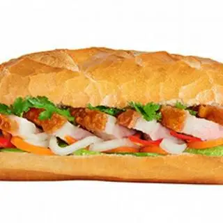 Hình ảnh bánh mì heo quay