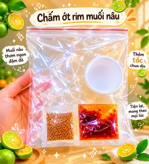 Hình ảnh Chấm ớt rim muối nâu