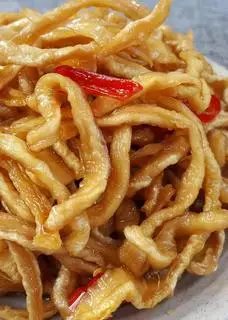 Hình ảnh cháo trắng củ cải muối ( món chay )