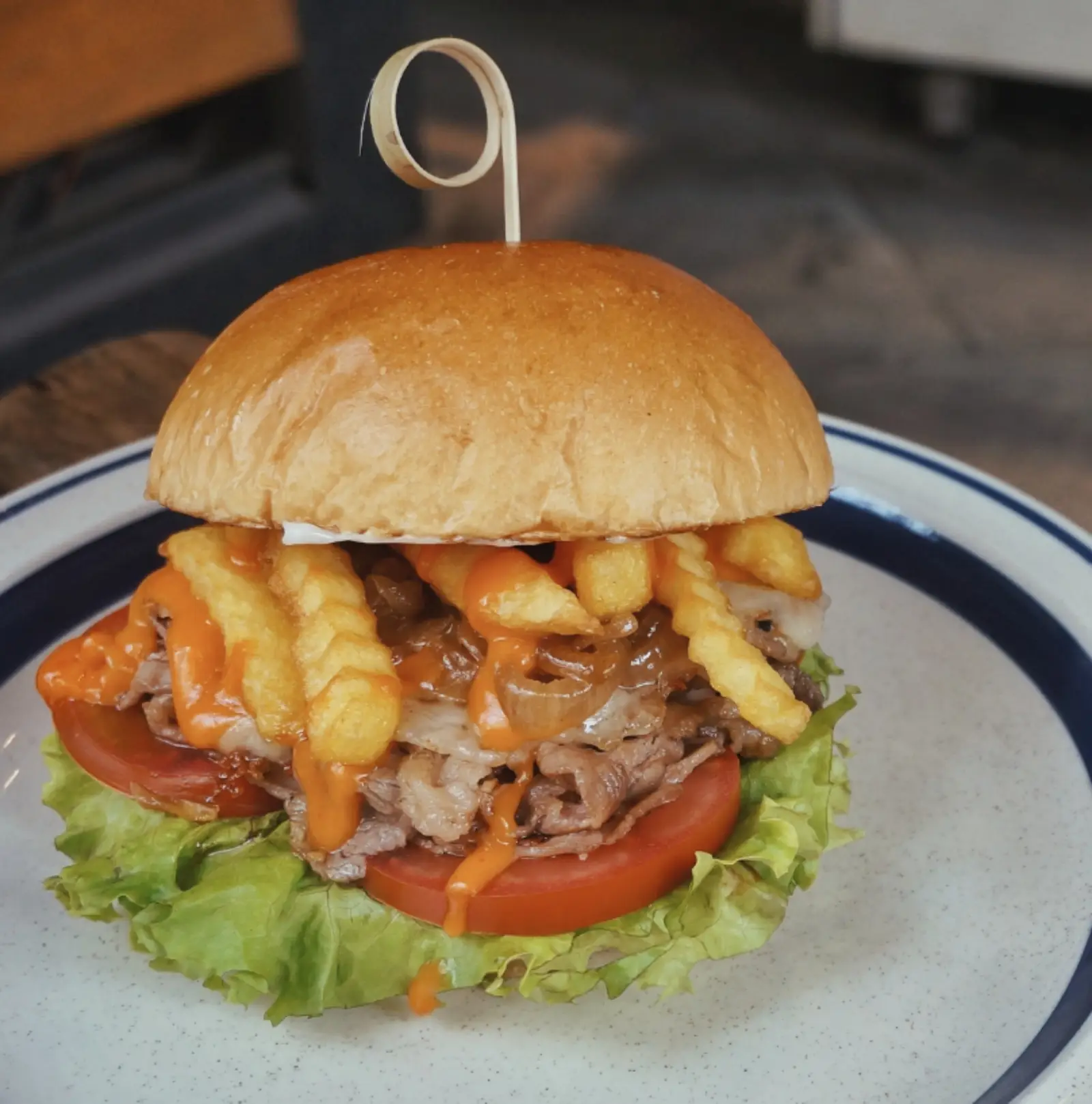 Hình ảnh Burger Ba Chỉ Bò Mỹ
