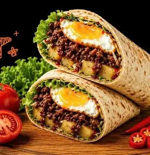 Hình ảnh Bánh tacos bò - trứng