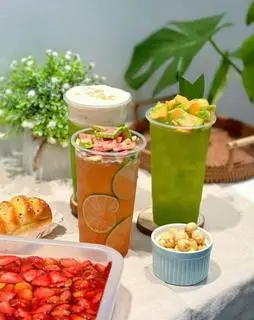 Hình ảnh Trà dưa lưới - cam đường chanh dây